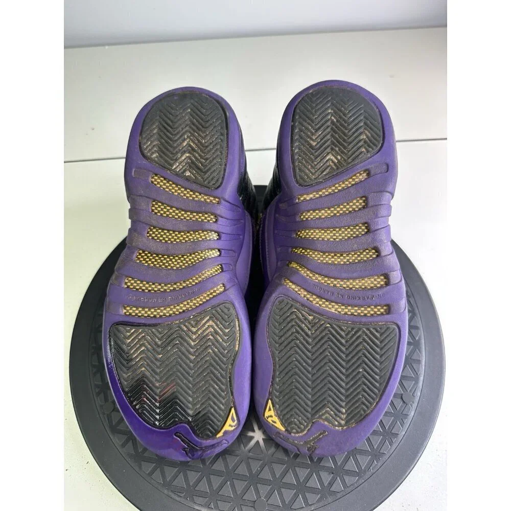 Air Jordan 12 Field Purple Retro Size 4y GS Sneakers Black 2023 153265-057